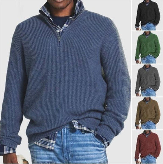 👔 Pánský business casual svetr na zip