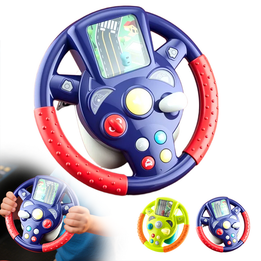 🚗Přenosná vzdělávací simulační volantová hračka pro děti