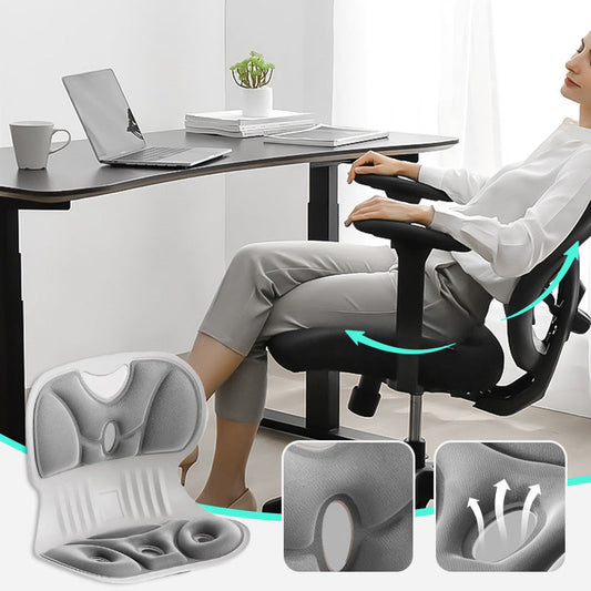 Ergonomický polštář z paměťové pěny pro oporu zad a bederní páteře na židli