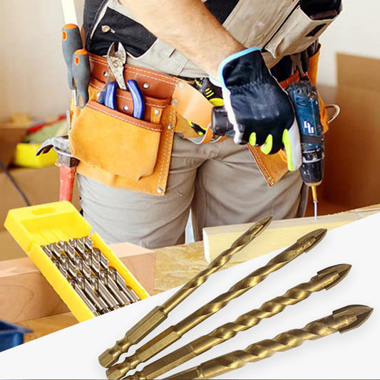 Křížový vrták se čtyřmi břity (4 ks/sada)