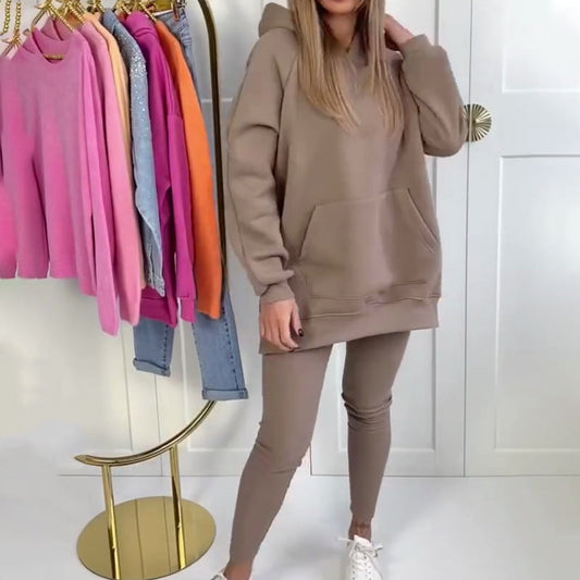 🍂Stylová mikina s kapucí a kalhoty pro ženy