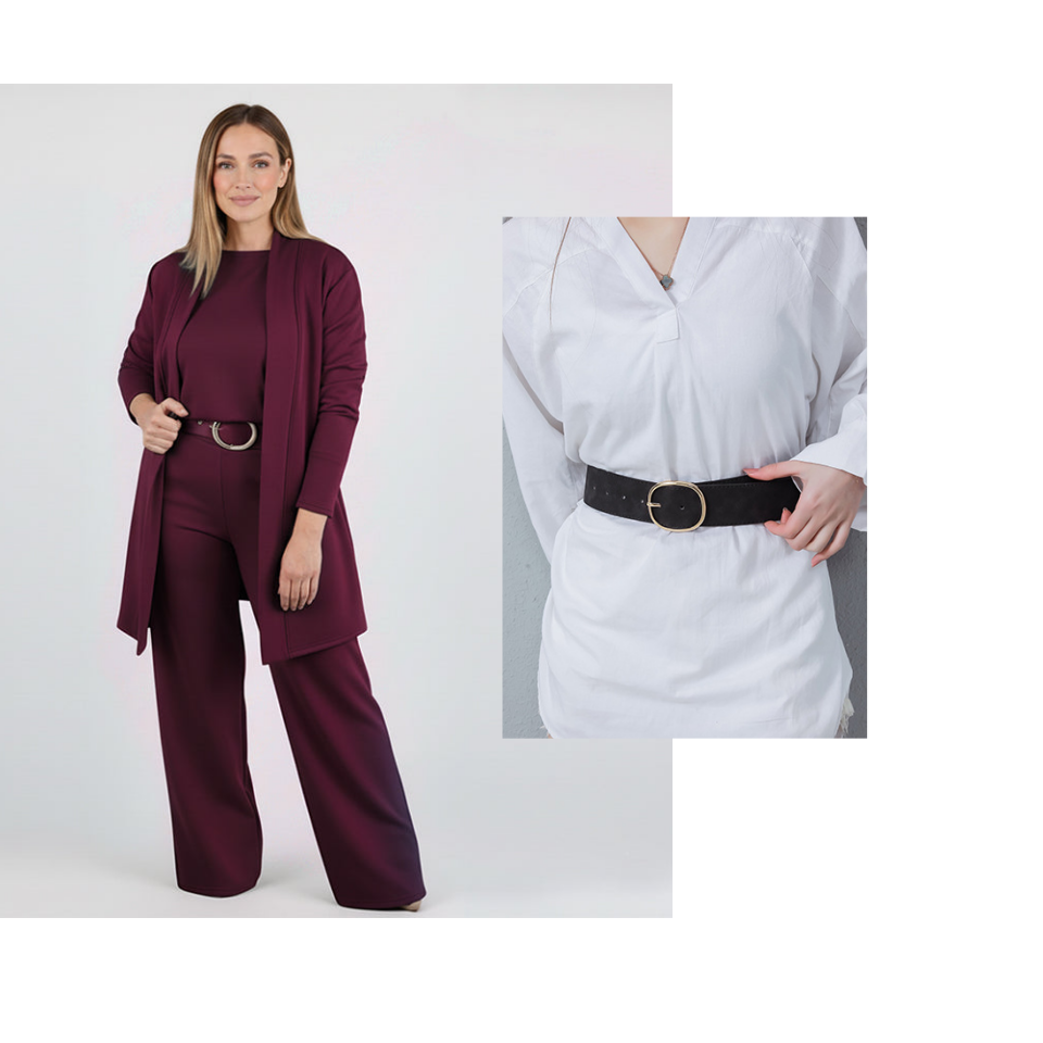 Elegant Longline Cardigan & Top & Pants 3-Piece Set