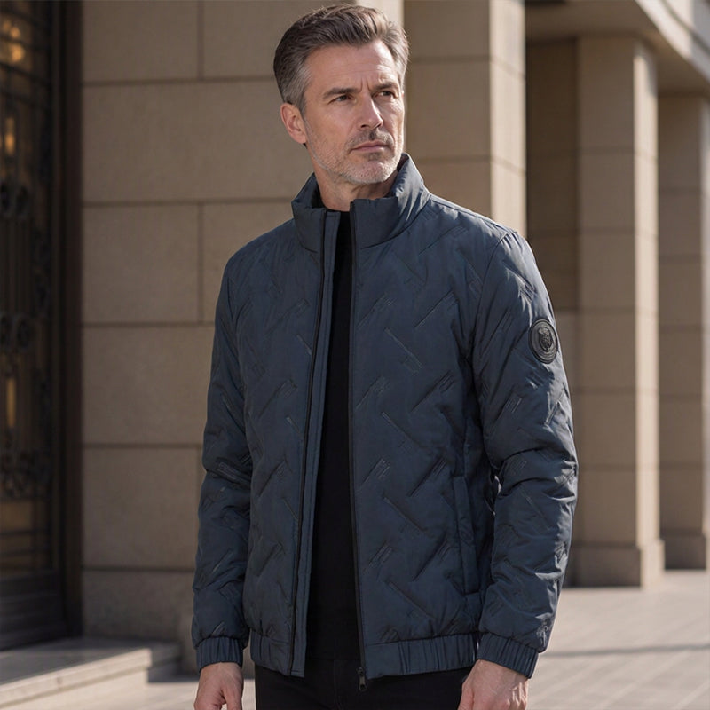 Men's Stand Collar Padded Warm Jacket