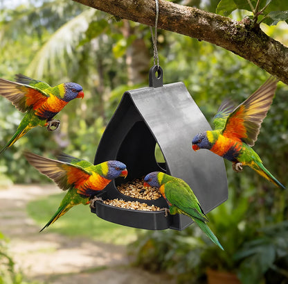 🦜Zastřešená závěsná ptačí budka