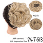 Kudrnatý chignon hřeben spona