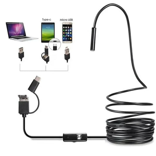 🔥3 v 1 vodotěsná USB endoskopická kamera s LED diodou