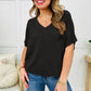 💥Ultimate Comfort Style Dámské letní tričko s výstřihem do V 🌟