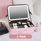✨ Dokonalý make-up kdekoli – přenosná kosmetická taštička s LED zrcátkem! ✨