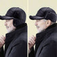⛄️🧢Vintage Men's Earflap Winter Hat - Soft Plush Lining Faux Leather Cap