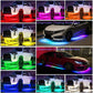 Podvozek automobilu Flexibilní RGB vodotěsné LED páskové osvětlení (2ks)