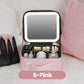 ✨ Dokonalý make-up kdekoli – přenosná kosmetická taštička s LED zrcátkem! ✨