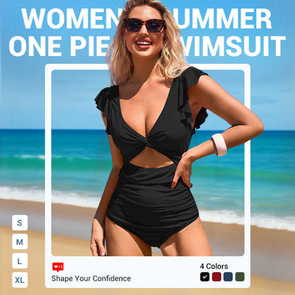 🎁 Plavky, které musíte mít👗 Sexy volánové jednodílné plavky