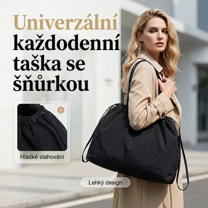 👜☁️ Stylová minimalistická taška přes rameno – s pohodlnými nylonovými uchy, ideální doplněk pro každodenní nošení ✨