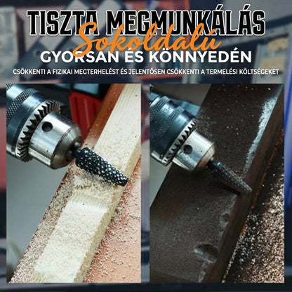 Odstraňte otřepy a zbrouste měkké kovy – sada 5 kusů otočných ocelových pilníků