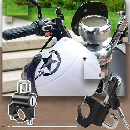 Univerzální zámek na motocyklovou helmu