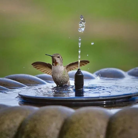 🐦 🌞Kompaktní solární čerpadlo do fontány ve tvaru ptáka – oživte svou zahradu!