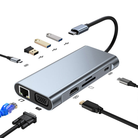 10-v-1 USB-C hub adaptér s 4K HDMI