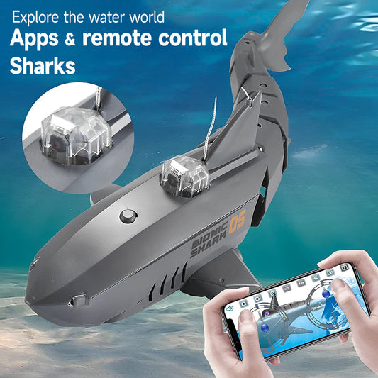 🦈Bezdrátové ovládání s frekvencí 2,4 GHz pro podvodní dron s kamerou
