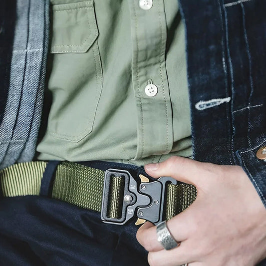 😎Pánský odolný nylonový opasek s rychlým zapínáním