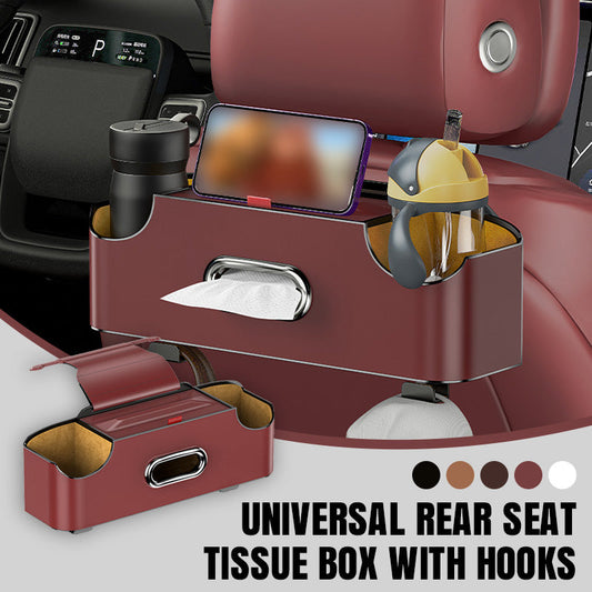 Univerzální box na ubrousky s háčky na zadní sedadlo