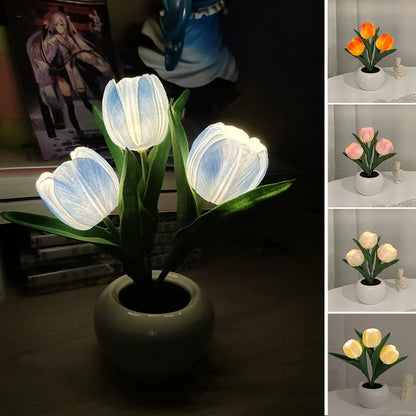 LED tulipánová noční lampička ve tvaru květiny🌷