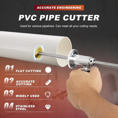 ⚙️ Řezačka na vnitřní průměr PVC trubek – hloubka řezu 7 palců, nastavitelná, pro různé materiály 🔩