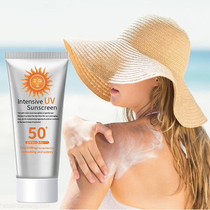 Lehký hydratační opalovací krém odolný proti potu, SPF 50+