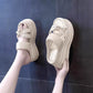 👡Dámské sandály s kamínky, silnou podrážkou a nazouvacím střihem