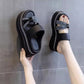 👡Dámské sandály s kamínky, silnou podrážkou a nazouvacím střihem