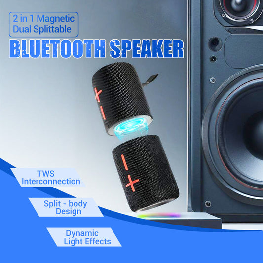 🔊Magnetický rozdělený reproduktor Bluetooth 2 v 1