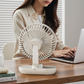 Přenosný dobíjecí stolní oscilační ventilátor