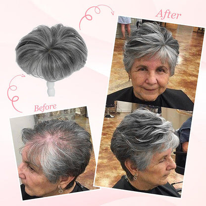 2025🔥HOT SALE🔥  KRÁTKÝ PŘÍRODNÍ PŘÍČESEK NA TEMENO HLAVY