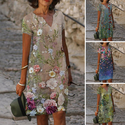 👗Dámské okouzlující volné šaty s odvážným potiskem