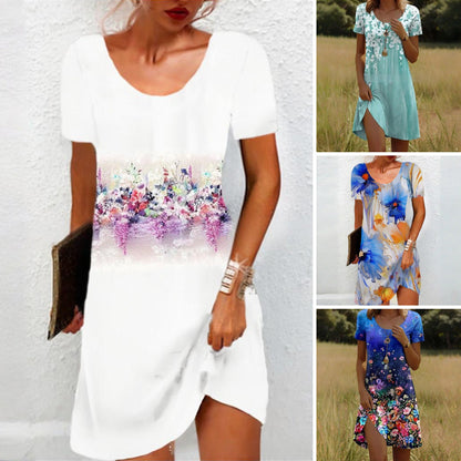 Dámské ležérní květinové šaty