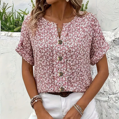 🔥Nejlepší letní horké zboží🔥Elegantní, květinová košile pro ženy