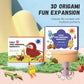 3D ručně vyráběná kniha Origami