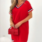 👗Dámské pruhované šaty se švy – retro styl, moderní pohodlí