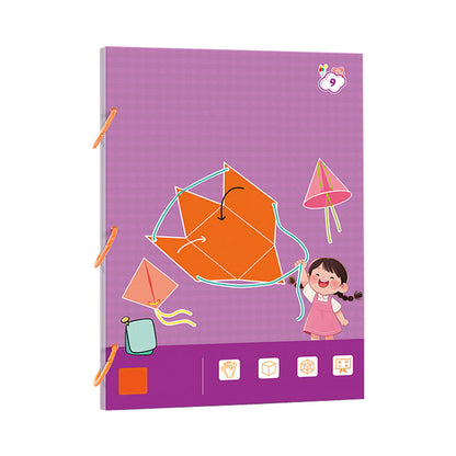 👶✨Kniha pro výuku 3D geometrie s tahacími provázky