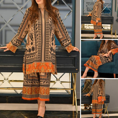 Elegantní dámský dvoudílný set s potiskem