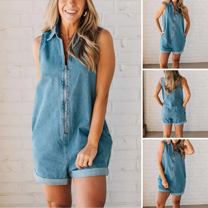 Dámský volnočasový pohodlný kombinéza s volným střihem