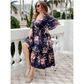 👗Zavinovací šaty s výstřihem do V a květinovým vzorem
