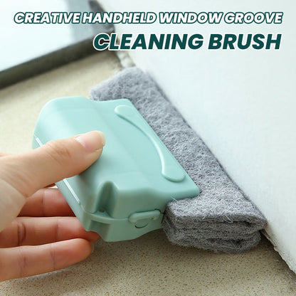 Kreativní ruční kartáč na čištění okenních drážek