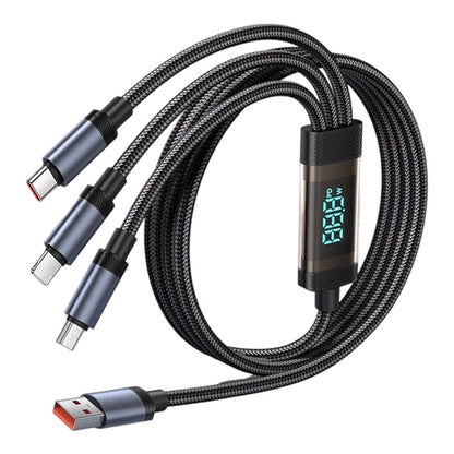 ⚡120W 3-v-1 kabel pro rychlé nabíjení s digitálním displejem