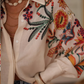 Дамска риза с флорален принт и ревера