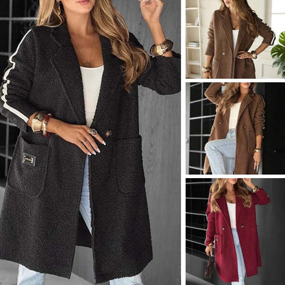 🍂Vintage dlouhý kabát s bočními kapsami