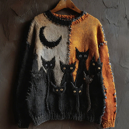 Dámský ležérní svetr s halloweenským potiskem