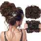 Kudrnatý chignon hřeben spona