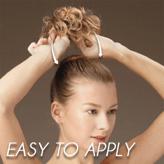 Kudrnatý chignon hřeben spona