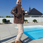 Dámský módní pruhovaný kabát z umělé ovčí kůže