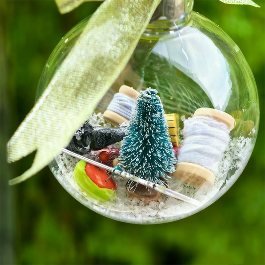 🎄Vánoční šití sněhové koule jako ozdoba